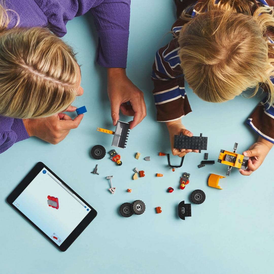 INCARCATOR PE ROTI GALBEN PENTRU CONSTRUCTII, LEGO 60450 — miniatură