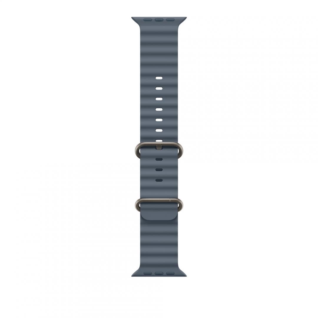 Curea pentru Apple Watch 49mm Anchor Blue Ocean Band Extension - Natural TitaniumFinish