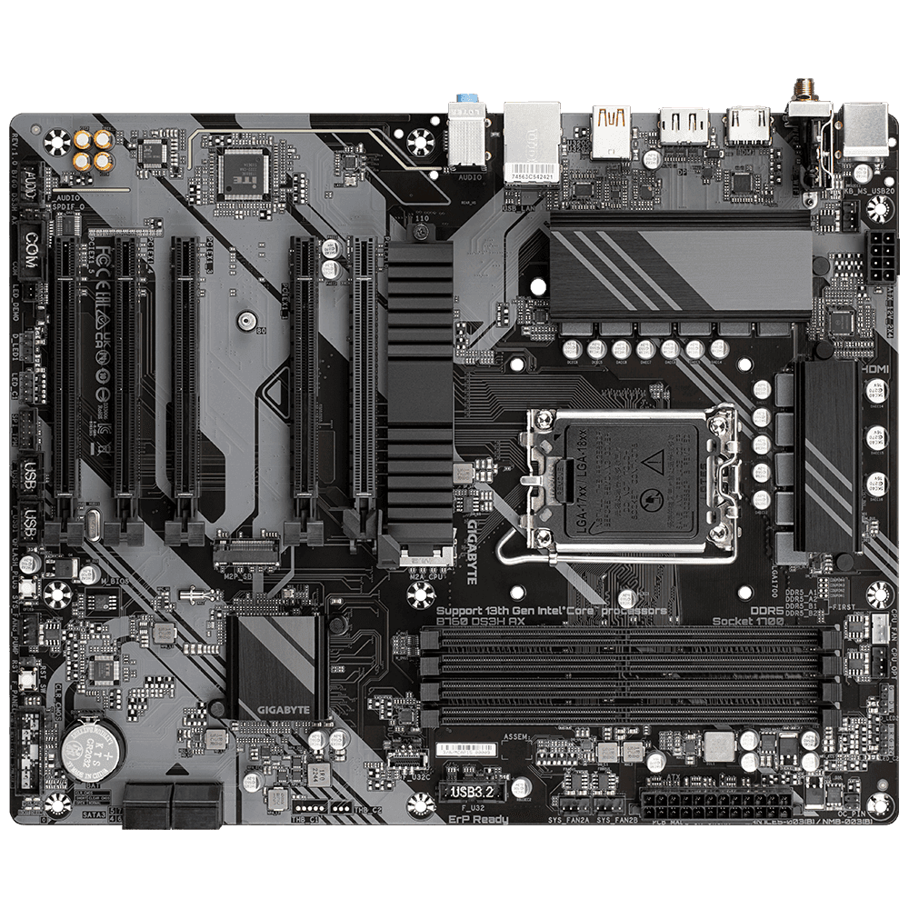 Placa de baza Gigabyte B760 DS3H AX, Socket 1700, DDR5, ATX — miniatură