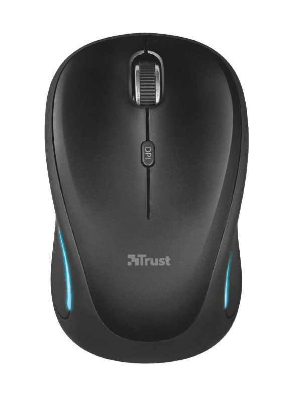 Mouse Wireless Trust Yvi FX, 1600 dpi, negru — miniatură
