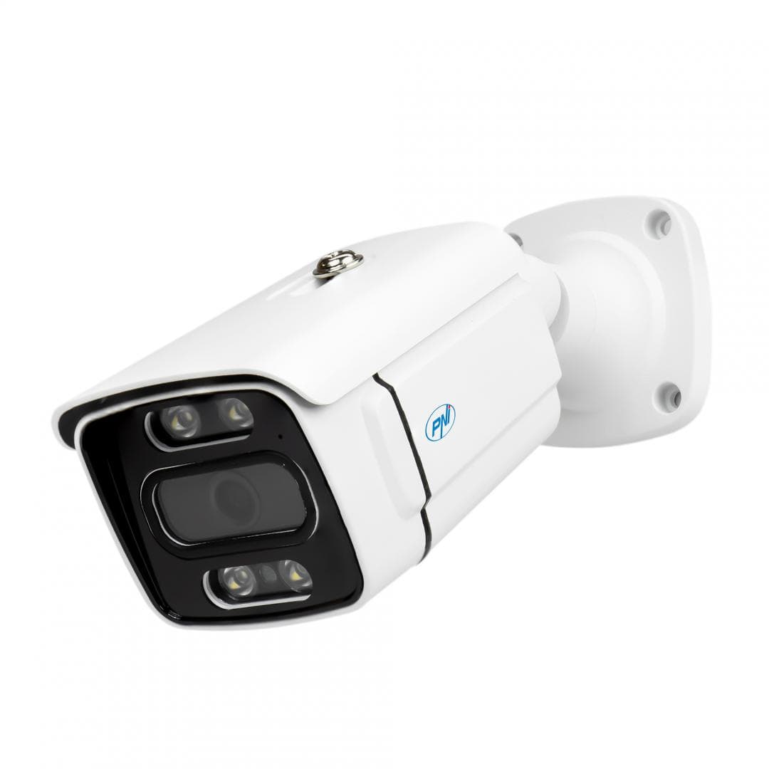 Camera supraveghere video PNI IP3POE cu IP, 3MP, de exterior IP66, microfon incorporat, compatibila cu sistemul de supraveghere POE PNI House IPMAX POE 3 si PNI House IPMAX POE 3LR, Rezolutie senzor: 3mp, Rezolutie: 2304x1296px, lentila: 3.6MM, Compresie imagine: H.265AI / H.265+, Microfon — miniatură