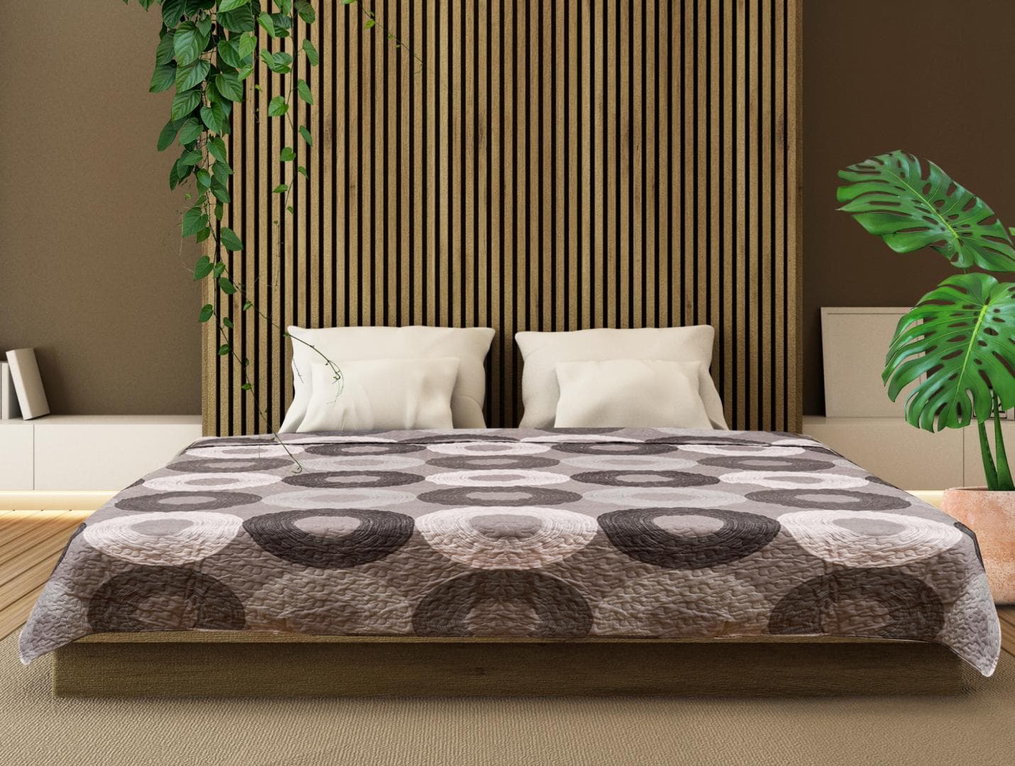 CUVERTURA MATLASATA 200X220 CM CIRCLE — miniatură