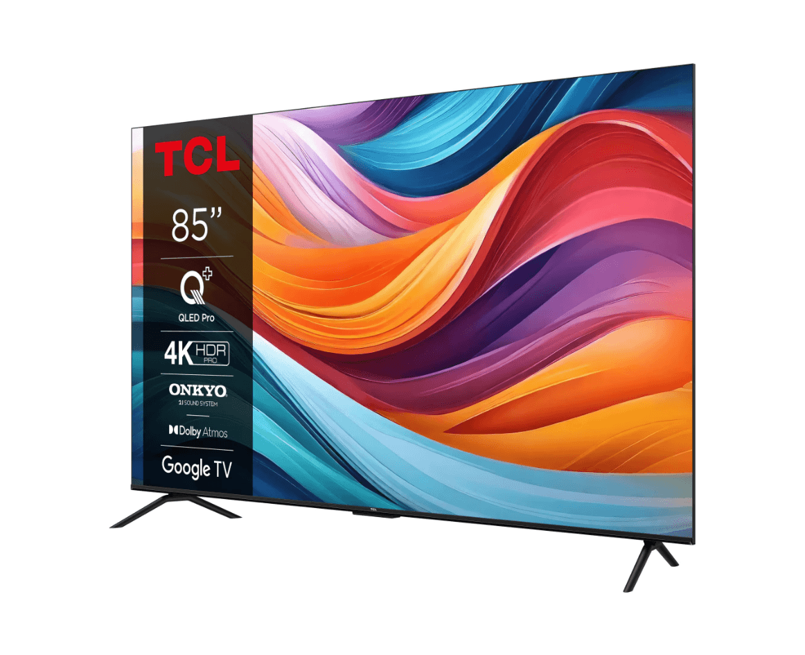 Televizor TCL QLED 85T7B, 214 cm, Smart Google TV, 4K Ultra HD, Clasa F — miniatură