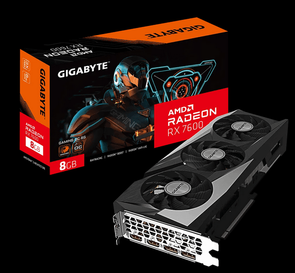 Placa video Gigabyte Radeon RX 7600, 8GB GDDR6, PCI Express 4.0, 128-bit