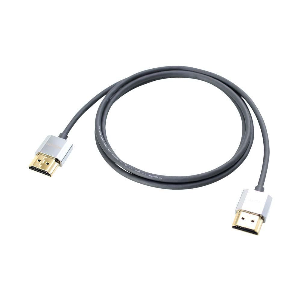Cablu Lindy LY-41672, HDMI Cromo Slim with Ethernet, 2m, negru — miniatură