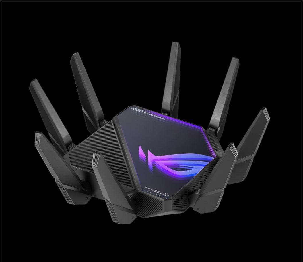 Router wireless ASUS ROG Rapture GT-AXE16000, WIFI 6E, Mesh, Quad-Band