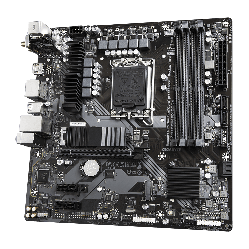 Placa de baza Gigabyte B760M DS3H AX, Socket 1700, DDR4, Micro-ATX — miniatură