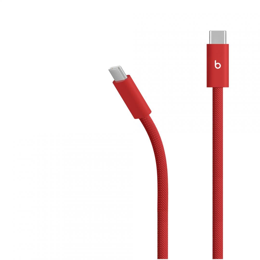 Beats 240W USB-C to USB-C Braided Cable (3 m) - Rapid Red — miniatură