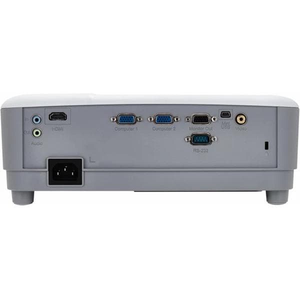 Videoproiector Viewsonic PA503W, WXGA 1280*800, up to FHD (1920x 1080), 3.800 lumeni, 22.000:1, lampa 5.000 ore/ 15.000 ore supereco, zoom 1.1x, dimensiune maxima imagine 300", distanta maxima de proiectie 11 m, 27- 31dB, 2* VGA, compozit, HDMI, audio in/ out, boxa 2W, RS232, USB mini B service, 2.2 — miniatură