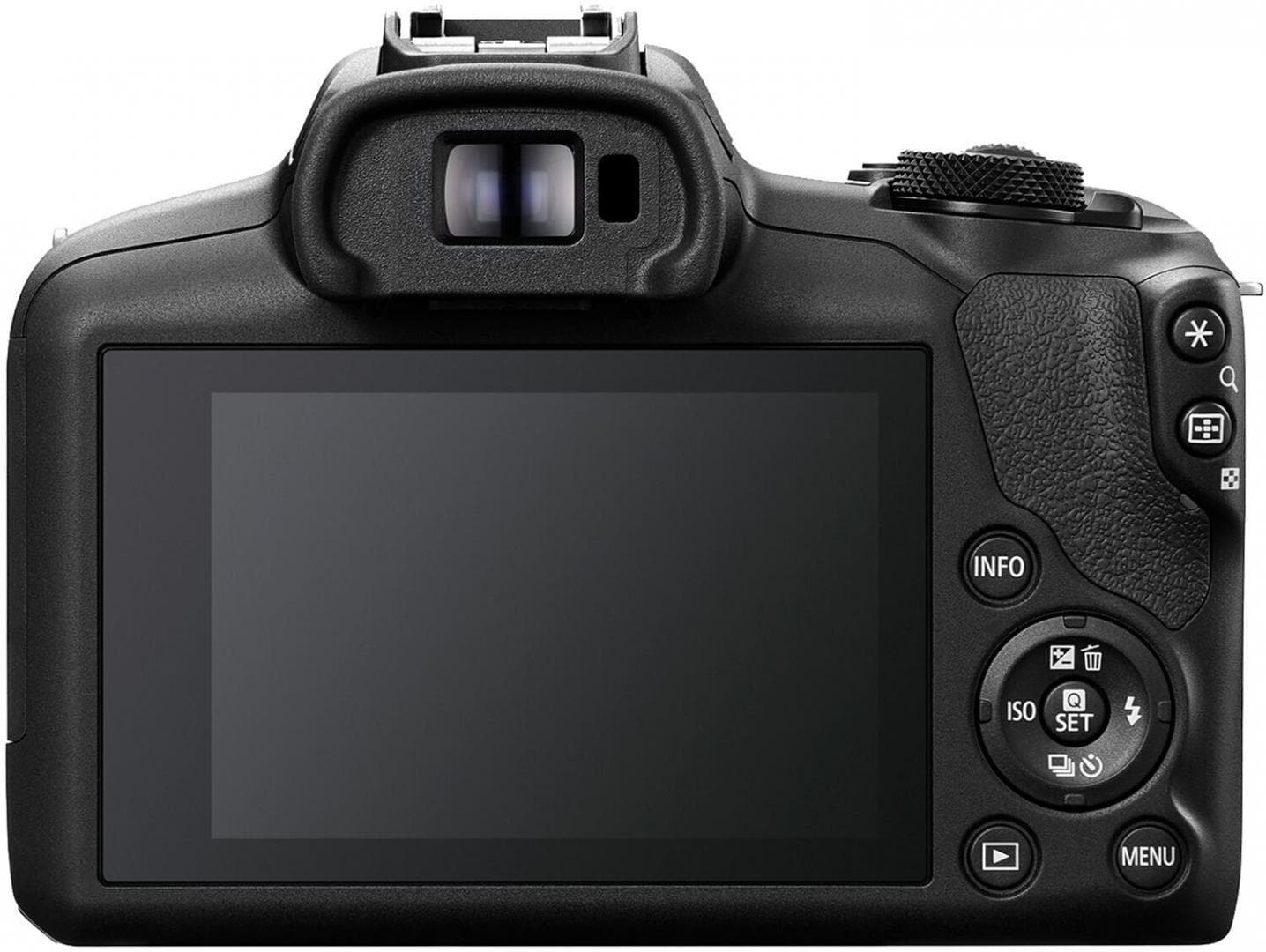 Camera foto Canon Eos R100 Double kit + Obiectiv RF-S 18-45mm F/4.5-6.3 IS STM + RF 75-300 mm, f/4-5.6 kit, Senzor CMOS 22.3 x 14.9mm, 24.1 Megapixeli, Aspect Ratio: 3:2, Procesor:DIGIC 8, Montura RF, Compatibilitate: RF, RF-S, (EF si EF-S cu adaptor), Distanta focla: 1.6x, Dual Pixel CMOS AF — miniatură