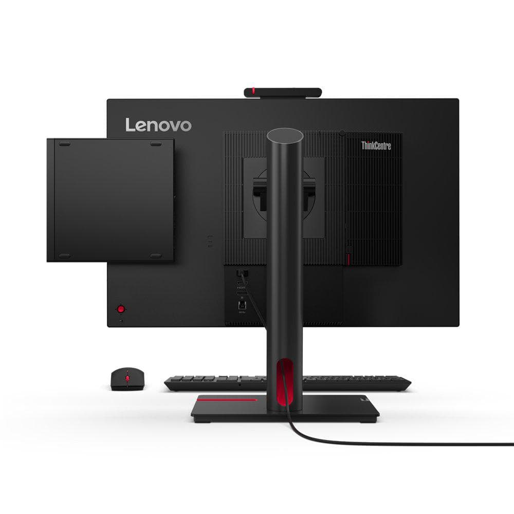 Desktop Business Lenovo ThinkCentre M70q Gen 5 cu procesor Intel Core i7 14700T pana la 5.2 GHz, 16 GB DDR5, 512GB SSD, UHD Graphics 770, Fara OS, Black — miniatură