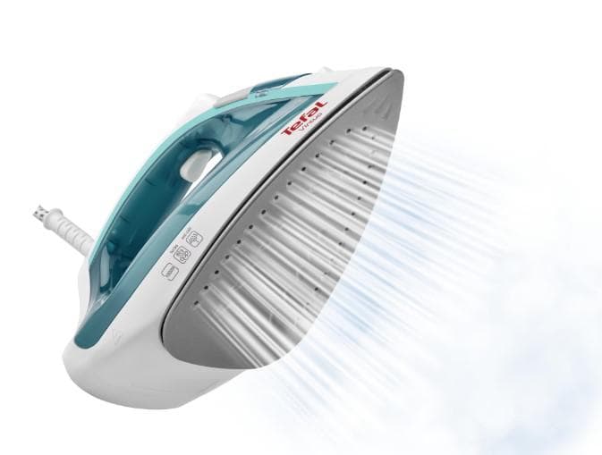 Fier de calcat Tefal Virtuo FV1710, 1800W, rezervor apa 0.2L, jet de abur 80g/min, abur variabil 20g/min, functie anticalcar, Alb — miniatură