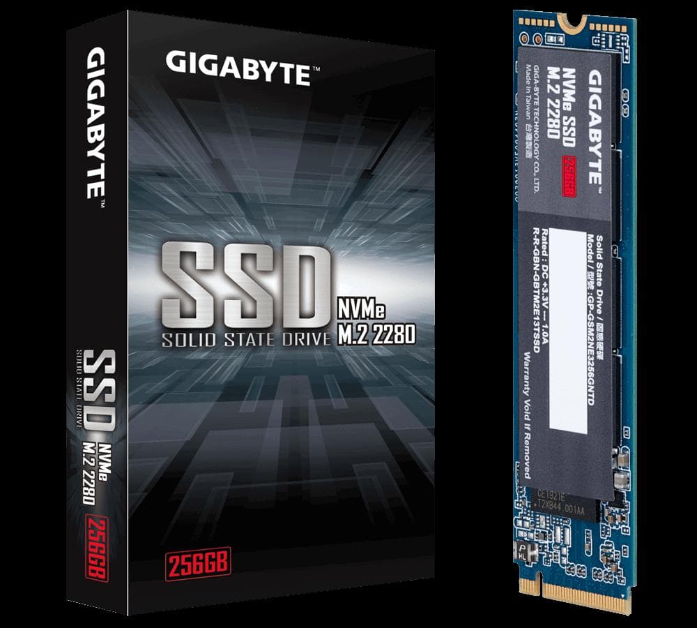 SSD intern Gigabyte GP-GSM2NE3256GNTD, 256 GB, PCI Express 3.0 x4, NVMe, M.2