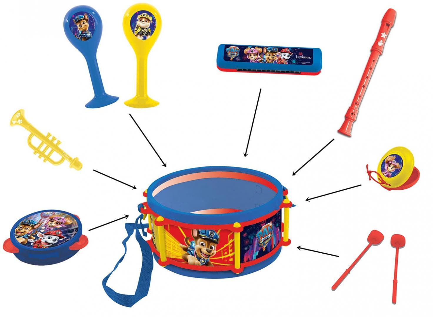 SET MUZICAL CU 7 PIESE, PAW PATROL — miniatură