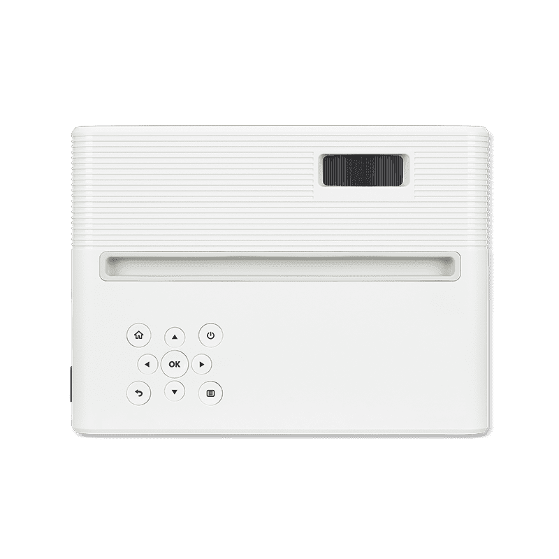 Proiector ACER AOPEN QF12, LCD, FHD 1920*1080, 5.000 lumeni (LED brightness)/ 100 ANSI, 16:9/ 4:3, 1000:1, zoom 1x, dimensiune maxima imagine 155"/ 393 cm, distanta maxima de proiectie 4.5 m, LED 30.000 ore, HDMI, MicroSD, USB (Wireless dongle, Type A), USB Type-C, Headphone Out, boxa 5W, greutate
