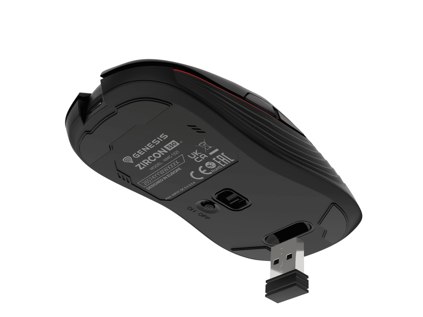 Mouse Gaming Wireless GENESIS Zircon 330, 3600 dpi, Multicolor — miniatură