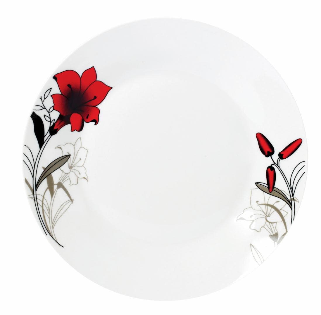 FARFURIE INTINSA PORTELAN 23 CM, RED FLOWERS,VANORA HOME — miniatură
