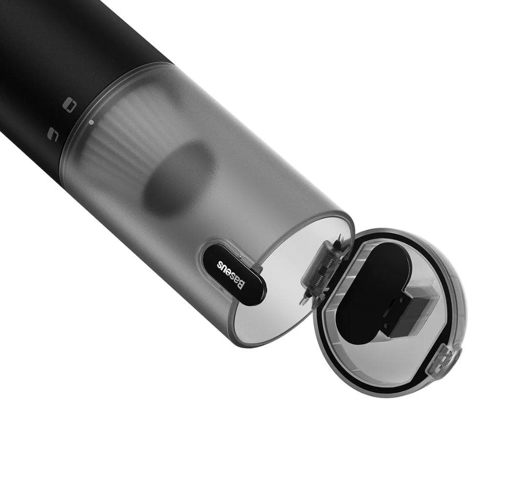 Aspirator de mana Baseus A3 Lite, putere aspirare 12000pa, suporta incarcare QC3.0, filtru HEPA, acumulator 6000mAh cablu inclus Type-C la USB, negru — miniatură
