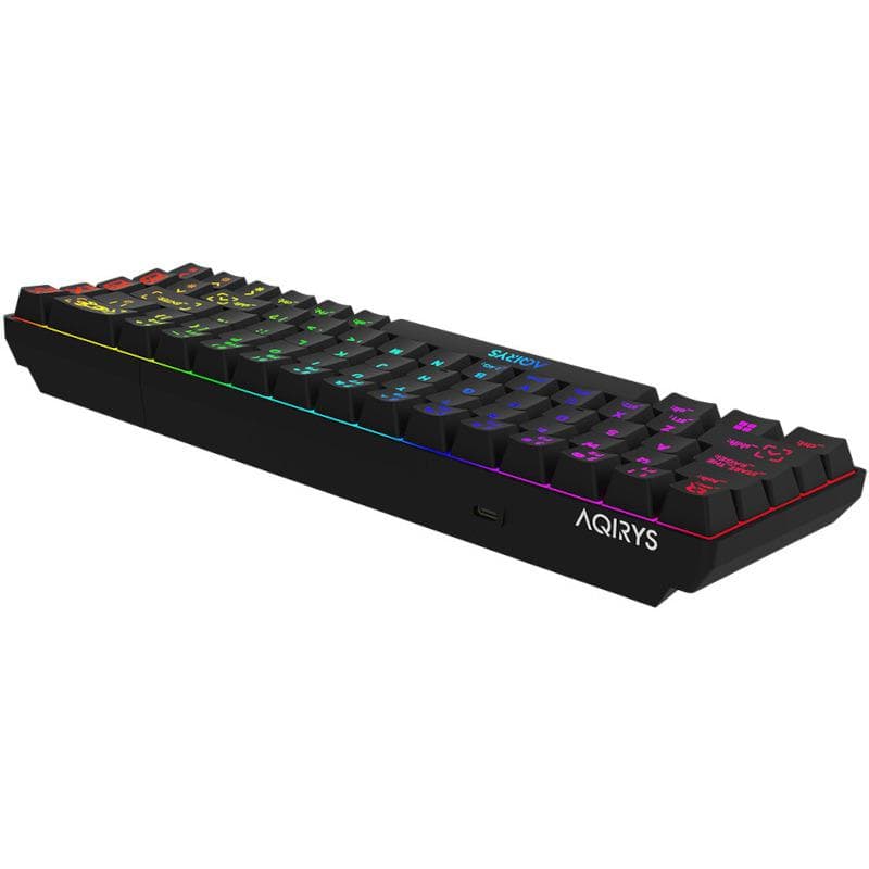 Tastatura Mecanica Gaming AQIRYS Mira, RGB, Wireless, negru — miniatură