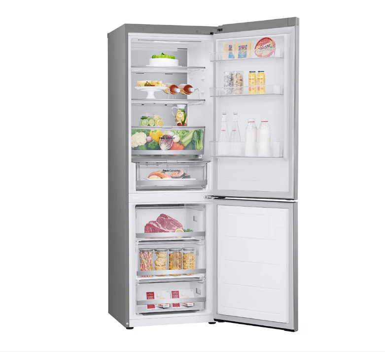 Combina frigorifica LG GBV7170EPY, 341 l, No Frost, Clasa E, H 186 cm, Argintiu — miniatură