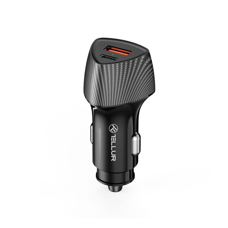 Incarcator Auto TELLUR FCC10, 38W, 2 porturi, Negru