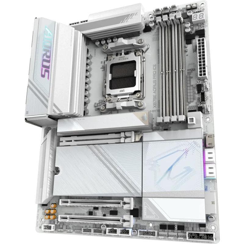 Placa de baza Gigabyte X870E AORUS PRO ICE, Socket AM5, DDR5, ATX — miniatură
