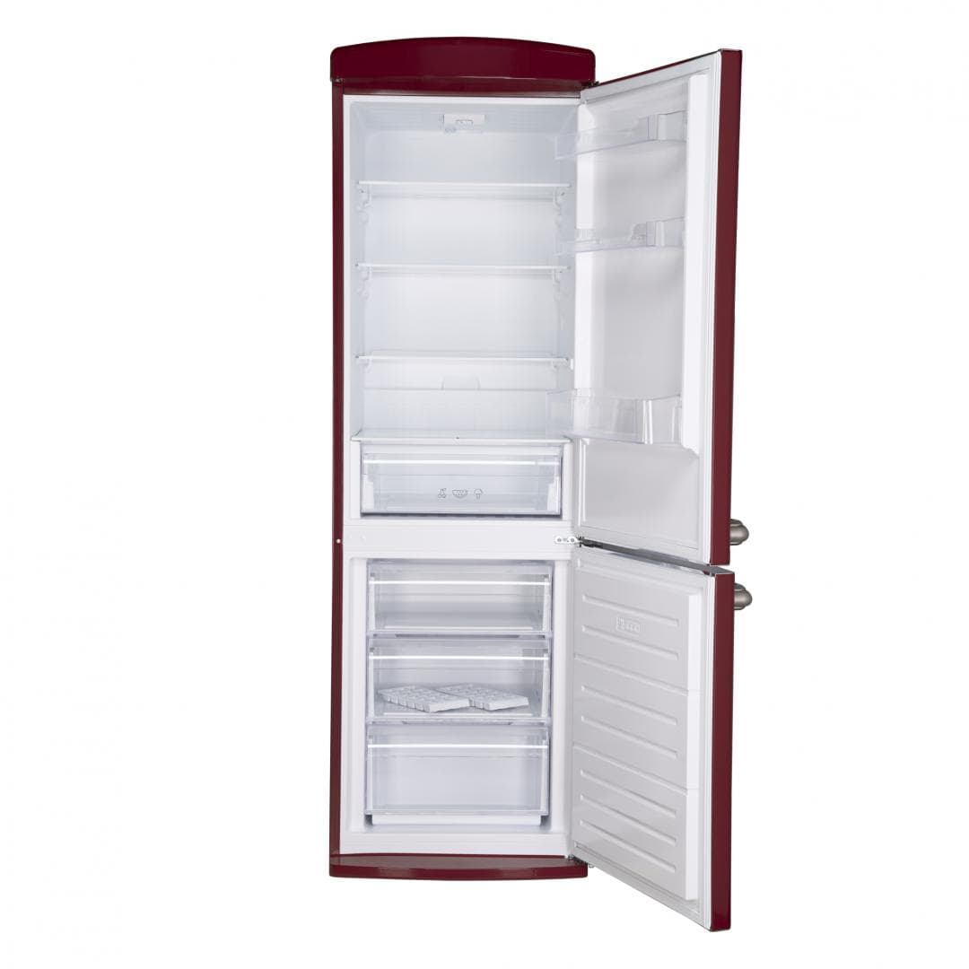 Combina frigorifica FRAM FC-VRR340BDF+, 340 l, Clasa: F, Burgundy — miniatură