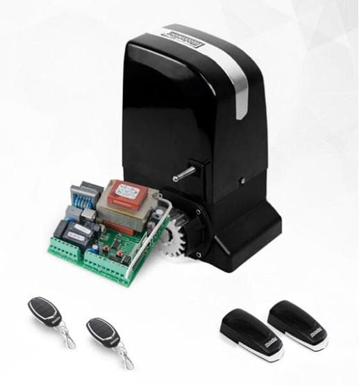 Kit automatizare poarta culisanta Motorline KIT SLIDE800A, 800 kg, 7 m; Putere: 370 W; Alimentare: 230 Vac 50 Hz; Rotatii pe minut: 1200 RPM; Distanta actionare: 25m; Viteza deschidere: 10 m/min;Protectie termica: 120°C; Grad de protectie: IP44; Nivel zgomot: ≤ 56 dB; Pachetul contine: 1 x Motor