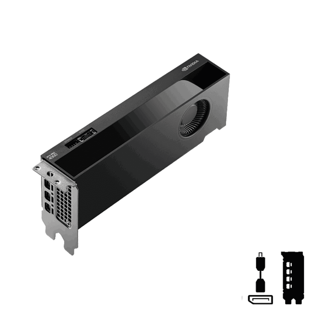 Placa video PNY RTX PRO 4000, 24GB GDDR7, PCI Express x8 5.0, 192-bit