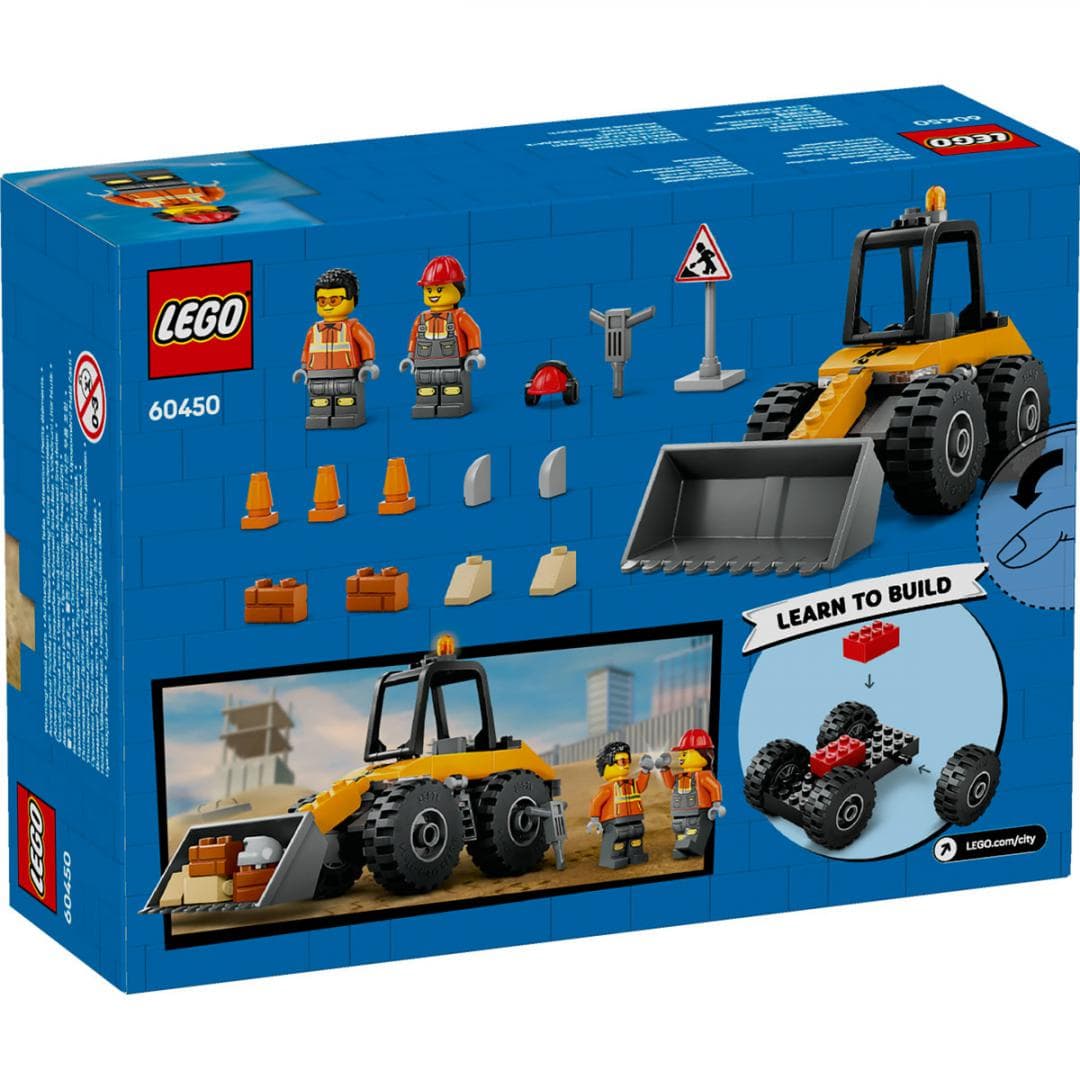 INCARCATOR PE ROTI GALBEN PENTRU CONSTRUCTII, LEGO 60450 — miniatură