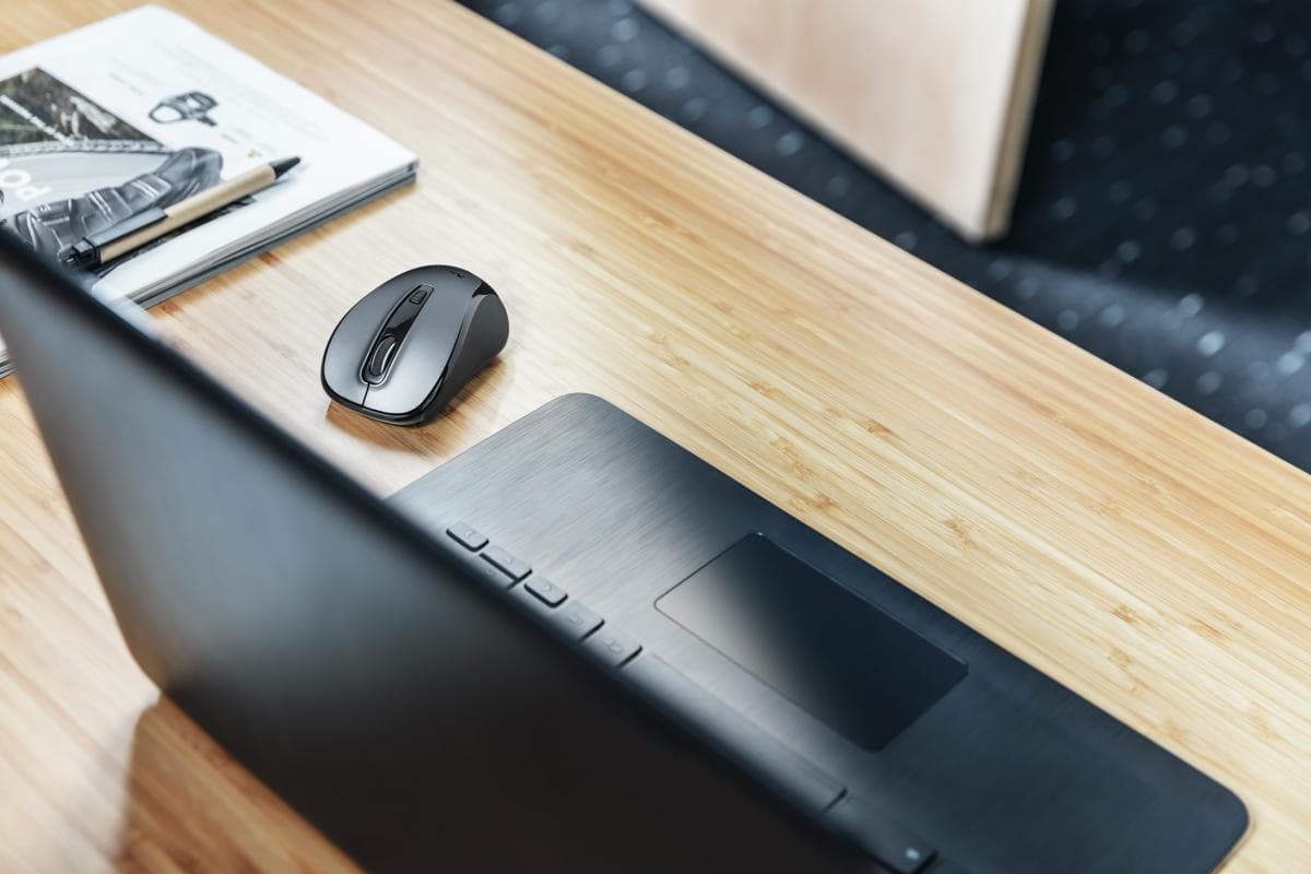 Mouse Wireless Trust Siero Silent, 2400 dpi, Negru — miniatură