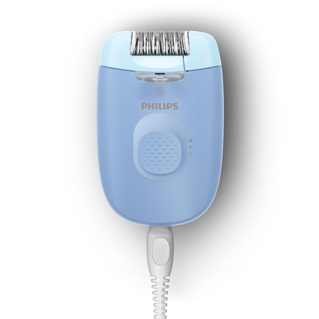 Epilator cu fir PHILIPS Seria 4000 BRE247/00, 2 viteze, 4 accesorii, Retea, Albastru, L x A x I (mm) 50x120x145 — miniatură