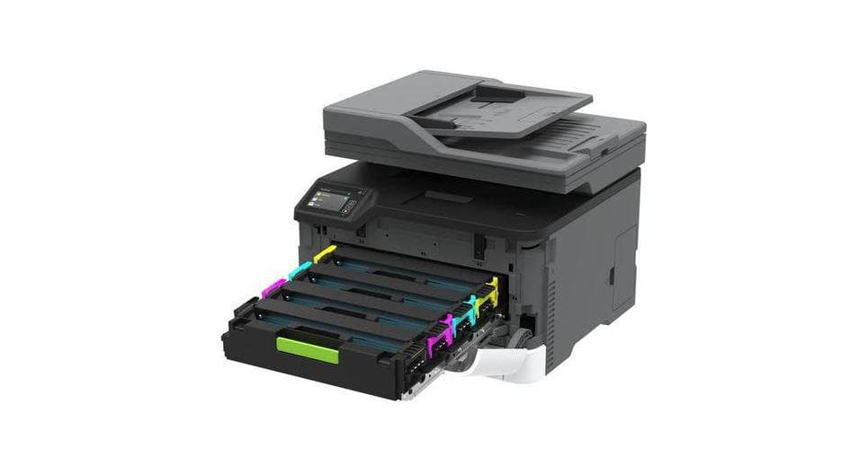 Multifunctional laser Lexmark CX431adW, format A4, Color, Duplex, USB + LAN + Wi-Fi — miniatură