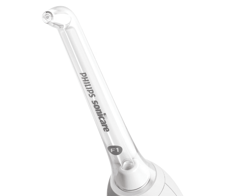 Rezerva 2 capete de curatare interdentara PHILIPS Sonicare HX3042/00, Varf de ghidaj, Jet puternic de apa, Compatibil cu aparatele de curatare interdentara Sonicare Power Flosser, L x A x I (mm) 20x62x110 — miniatură