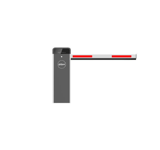 Brațul nu este inclus în controlerul porții barieră. Bariera fără arcuri are un braț telescopic drept pe dreapta, permițând setări personalizate atât pentru operarea la stânga, cât și la dreapta, cu comutare rapidă între cele două direcții (dreapta implicit). Motor fără perii de 24 V CC, silențios