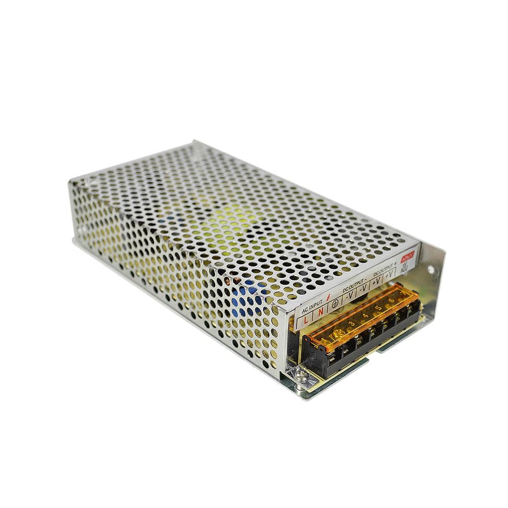PNI Sursa de tensiune in comutatie PNI ST10A 230V la 12V 10A stabilizata pentru sisteme de supraveghere, Tensiune intrare: 230V AC, iesire: 2 x 12V 10A, 120W, Dimensiuni: 160 x 98 x 40 mm, Greutate: 336g — miniatură