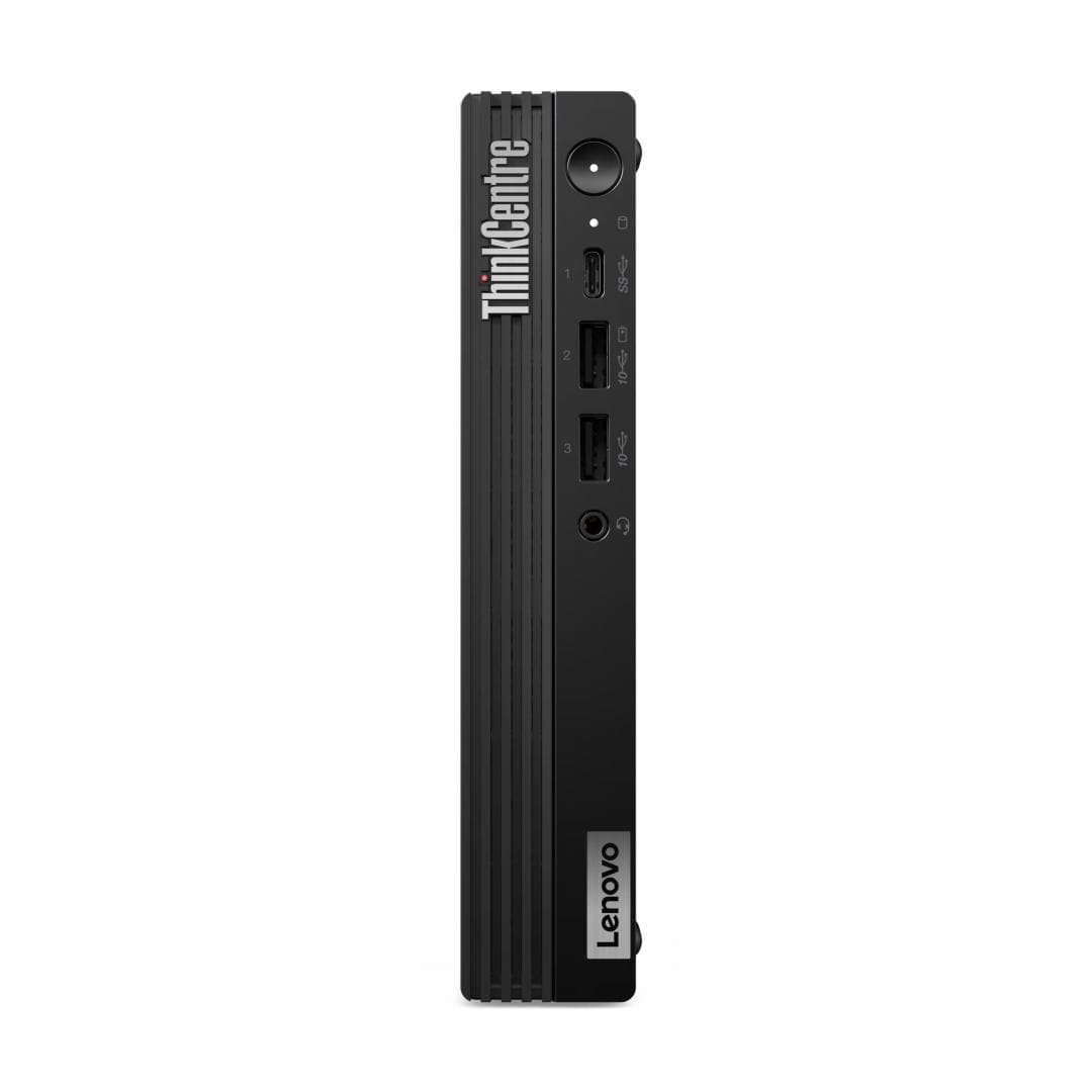 Desktop Business Lenovo ThinkCentre M70q Gen 5 cu procesor Intel Core i7 14700T pana la 5.2 GHz, 16 GB DDR5, 512GB SSD, UHD Graphics 770, Fara OS, Black — miniatură