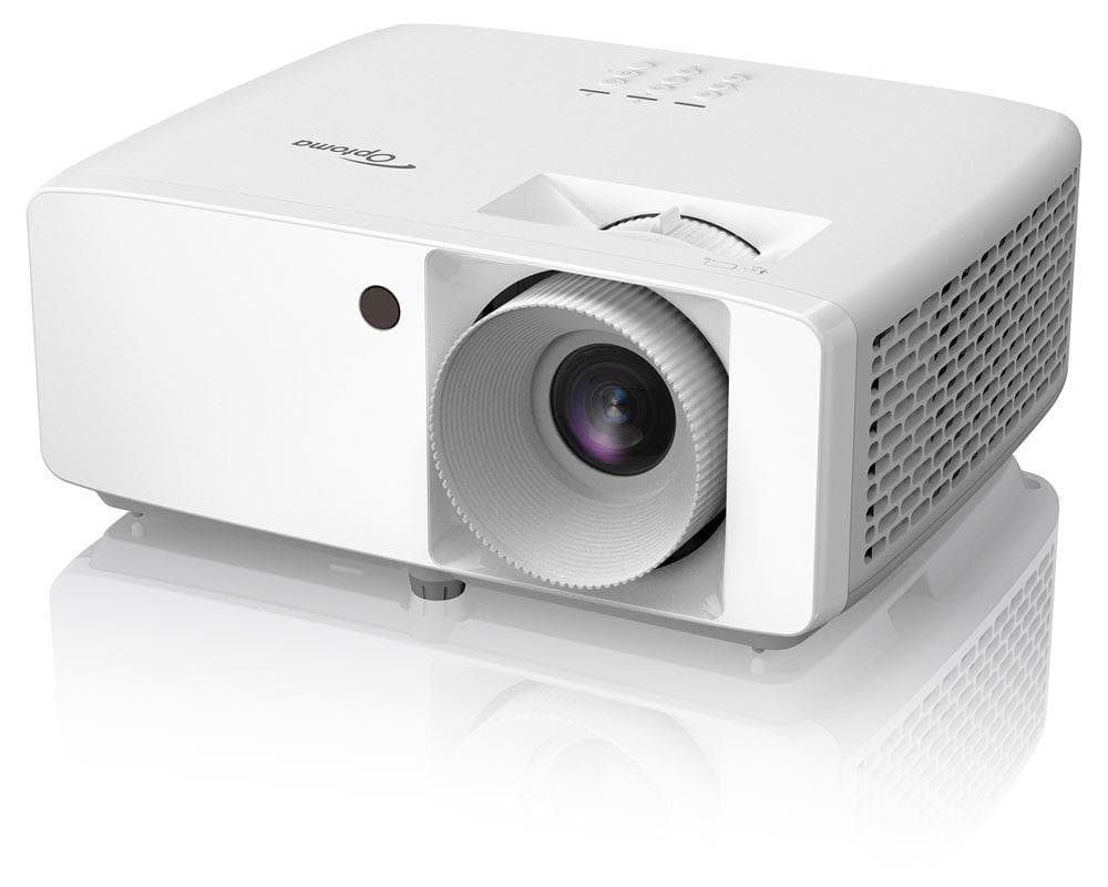 Videoproiector Optoma ZH350, DLP laser FHD 1920*1080, 3.600 lumeni, 2.000.000:1, 16:9/ 4:3, 30.000 ore, distanta maxima de proiectie 10 m, dimensiune maxima imagine 7.62 m/ 300", 2* HDMI, USB-A power 1.5A, RS232, audio out, 27-32 dB, boxa 15W, 3D, Security bar, Kensington Lock, protejare cu parola — miniatură