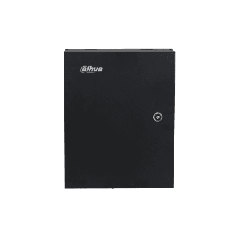 Centrala de control acces Dahua ASC2204C-S: -Comunicare TCP/IP -5x porturi RS-485 -4x porturi Wiegand -Pentru 4 usi -Pana la 100.000 utilizatori -Alimentare: 100-240VAC -Indice de protectie: IP20 -Protectie antivandal: IK04 -Tip utilizator (card): Utilizator general; utilizator VIP; utilizator de