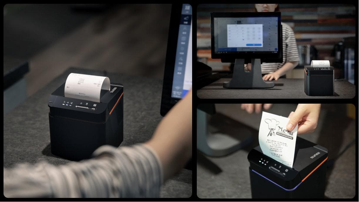 SUNMI Kitchen Cloud Printer 80mm EN (USB, LAN, EU Adapter) — miniatură