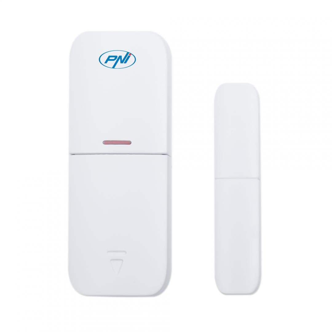 Sistem de alarma wireless PNI Safe House PG600, sistem inteligent de securitate pentru casa, conectare wireless, alarma antiefractie, alarma fara fir, alerta inteligenta prin aplicatia TUYA iOS / Android, compatibil cu Alexa si Google Assistant, dIMENSIUNI: 65 x 65 x 37 mm, Raza comunicatie — miniatură