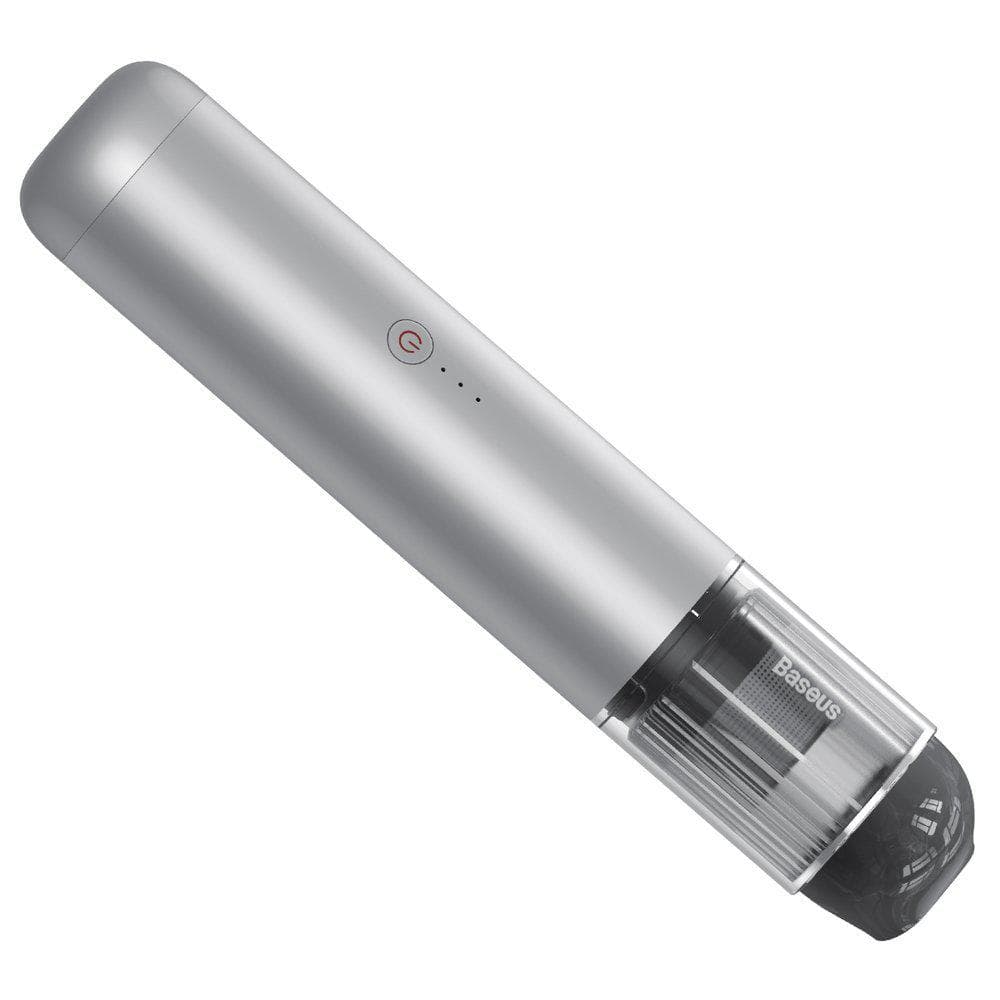 Aspirator de mana Baseus A3, putere aspirare 15000pa, suporta incarcare QC3.0, filtru HEPA, acumulator 4*2000mAh cablu inclus Type-C la USB, argintiu — miniatură