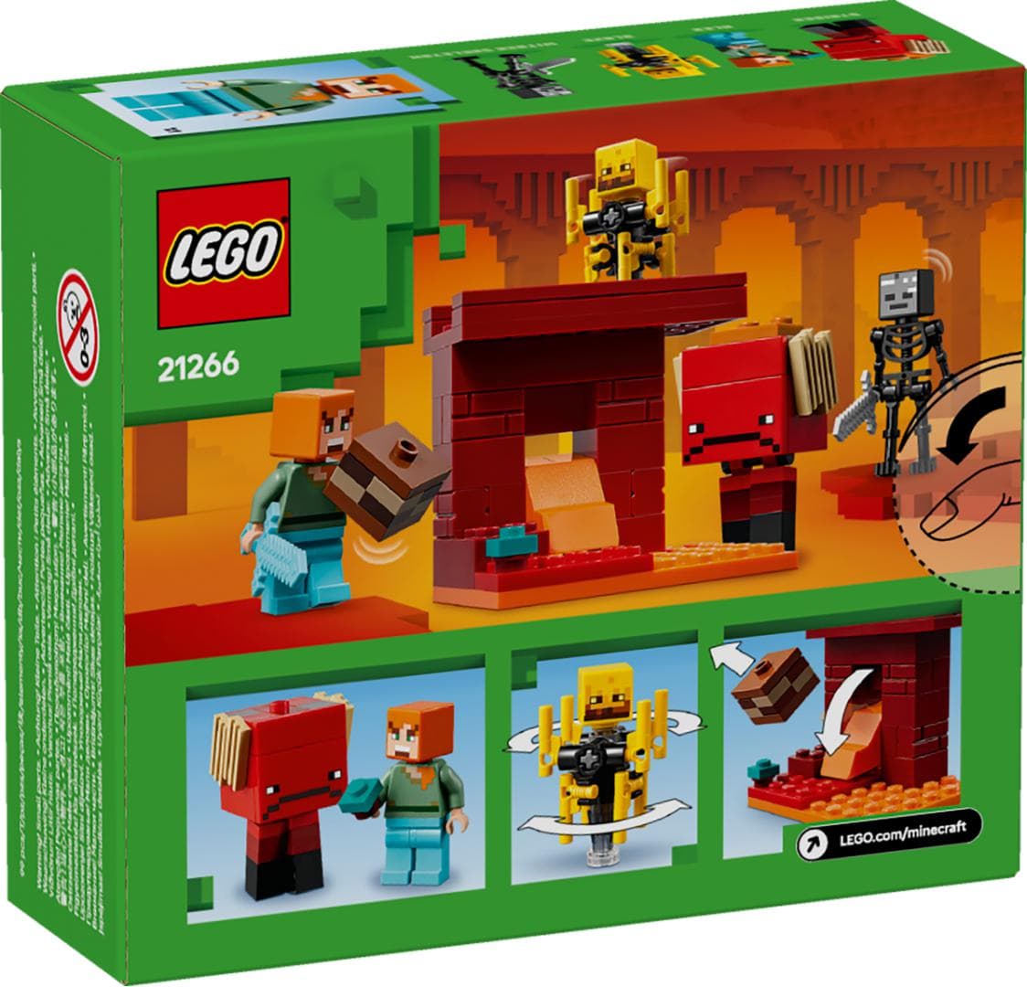 BATALIE DEASUPRA LAVEI IN NETHER, LEGO 21266 — miniatură