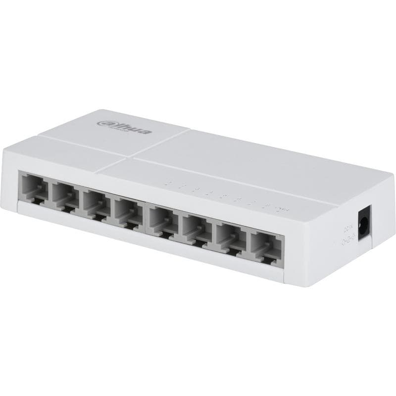 Dahua 8-Port Unmanaged Ethernet Switch, 8x100M RJ-45 — miniatură