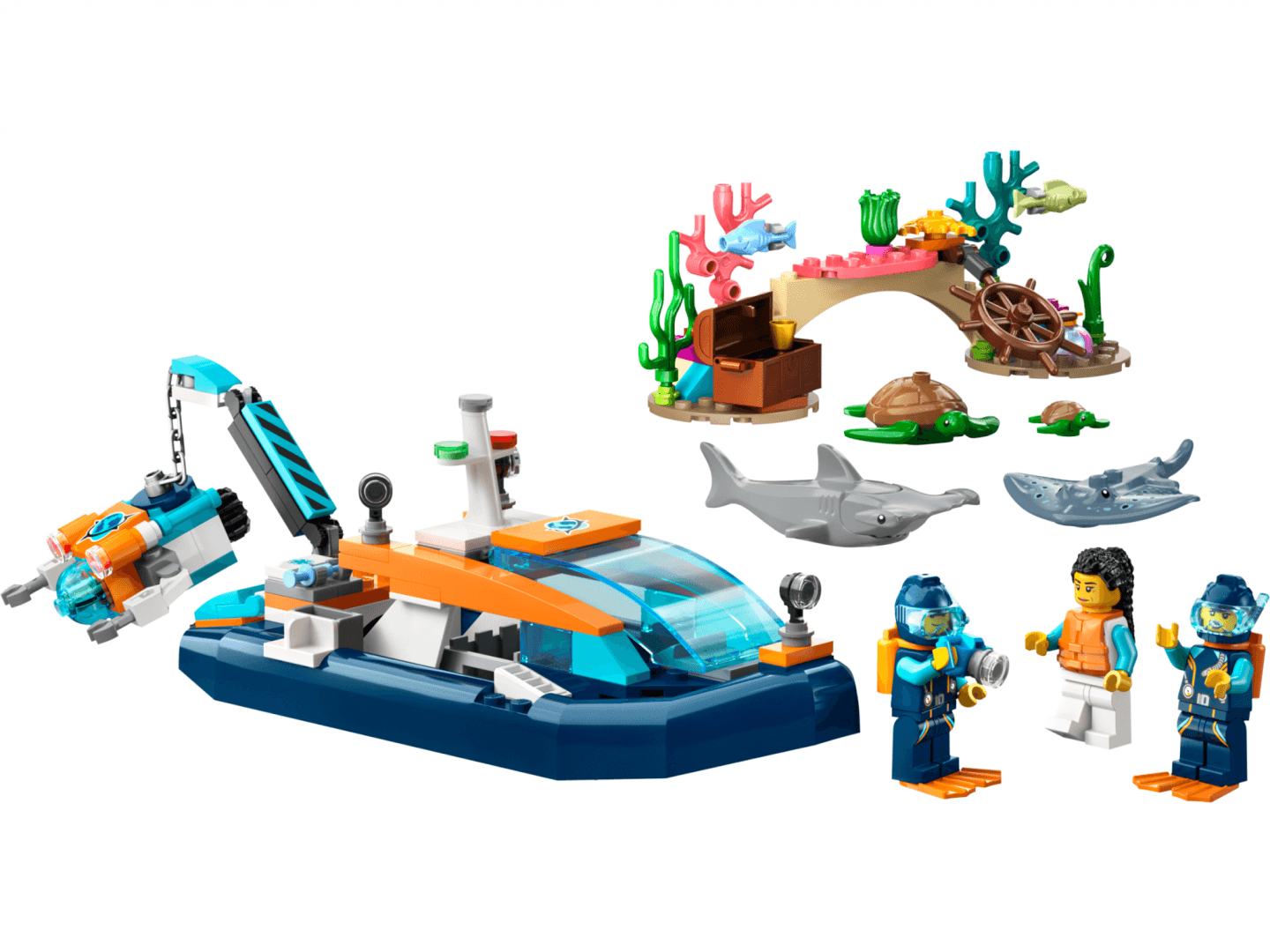 BARCA PENTRU SCUFUNDARI, 60377 LEGO — miniatură