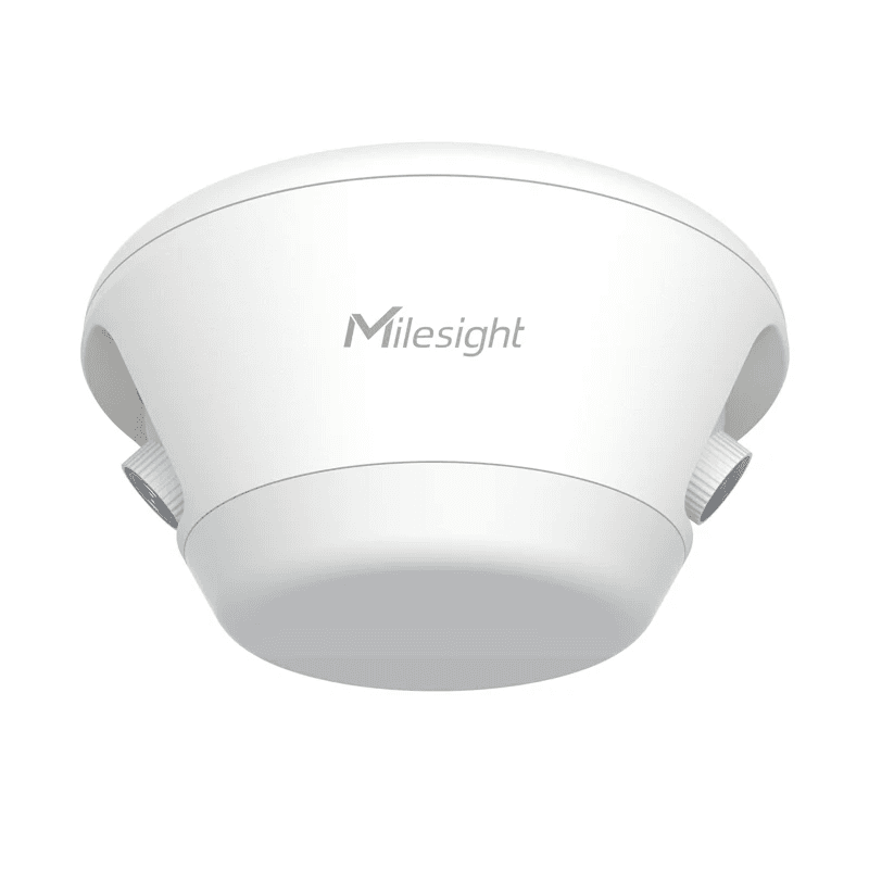 Senzor de parcare Milesight PM3322-E cu camere video, pentru managementul parcarii. Camere video: lentila fixa: 2.8mm*2@F1.6, rezolutie: 2048×1536, Parking Space Detection: Up to 6 Parking Spaces for Parking Detection with attributes recognition; Attribute Identification: License Plate, Plate Color