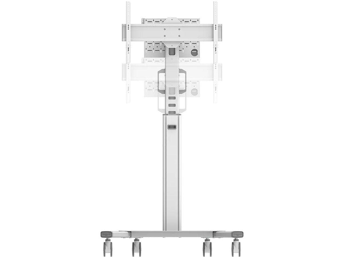 Stand podea mobil Neomounts 37"-75", VESA 100x100~600x400, 70kg, fix, inaltime reglabila, alb — miniatură