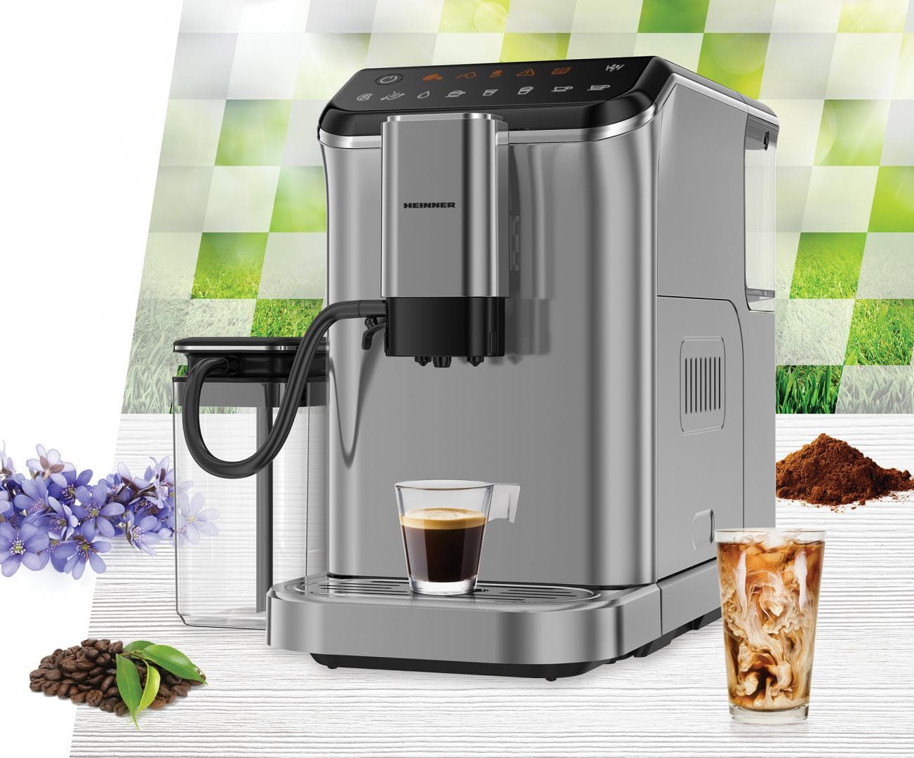 ESPRESSOR AUTOMAT HEINNER GENESIS HEMA-D20DGREY — miniatură