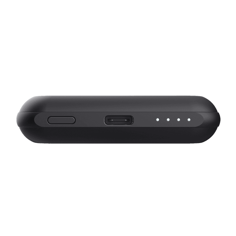 Baterie externa wireless Trust Magno, capacitate baterie 5000 mAh, 1 x porturi USB, putere maxima intrare 12W, compatibil cu telefoanele iPhone 12 sau modele mai noi cu MagSafe compatibility, Qi charging cu 7.5W, negru — miniatură