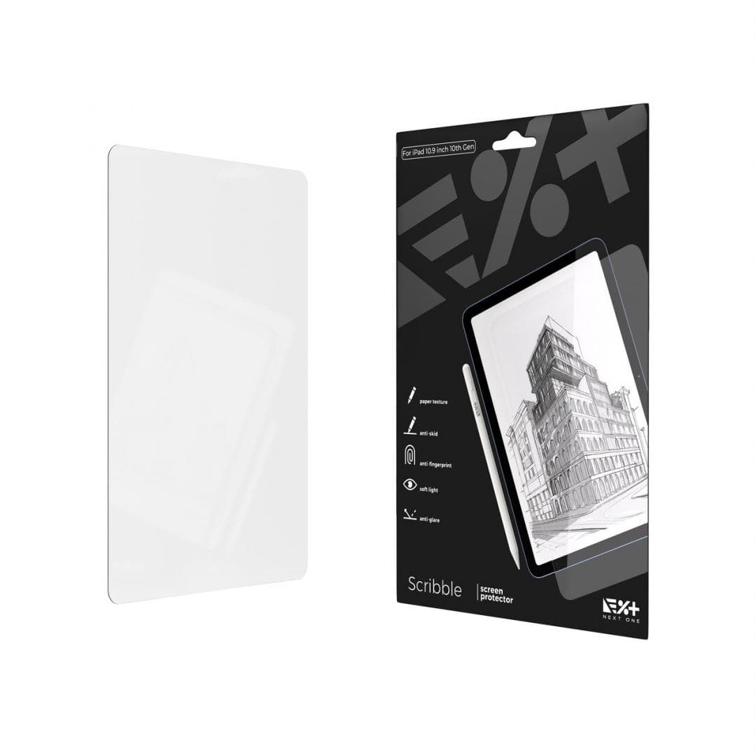 NEXT ONE Scribble Screen Protector for iPad 10.9" 2022 paper texture for iPad 10th Gen — miniatură